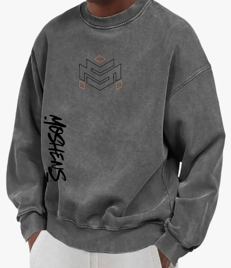 Washed In Moshen Crewneck