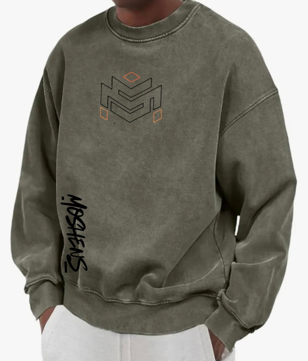 Washed In Moshen Crewneck