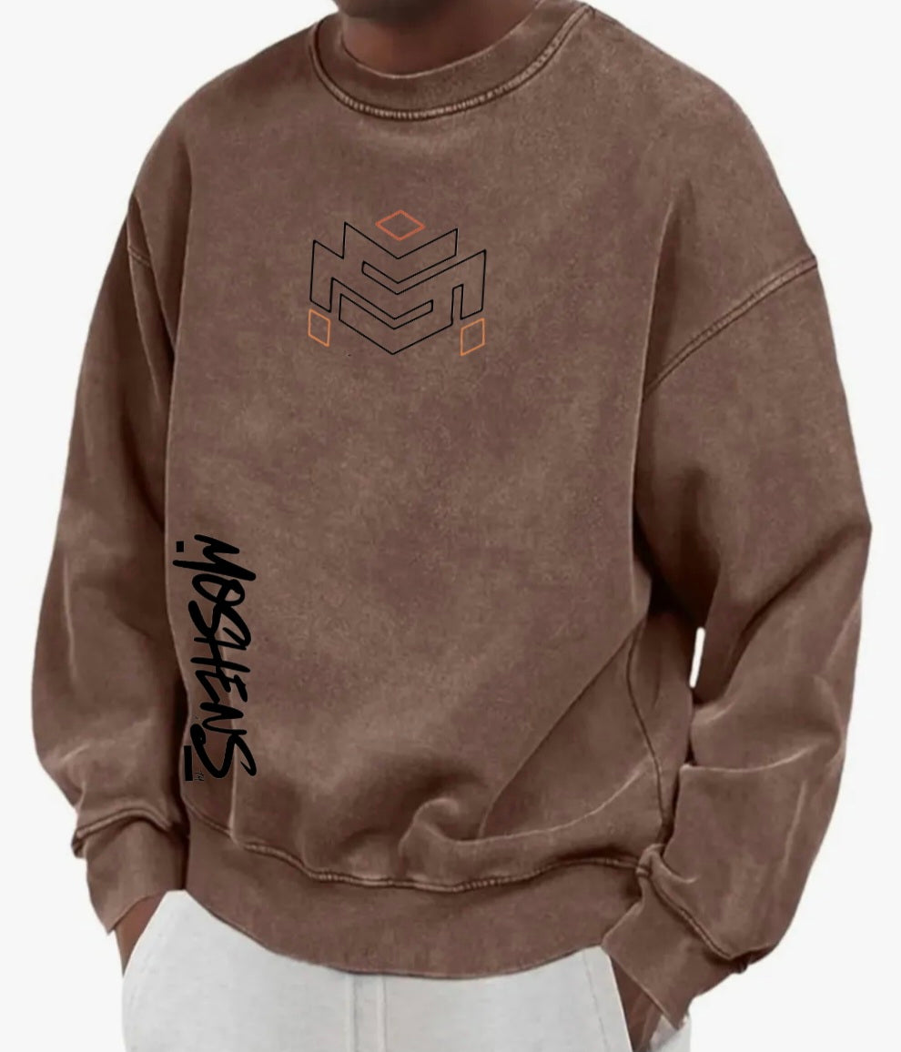 Washed In Moshen Crewneck